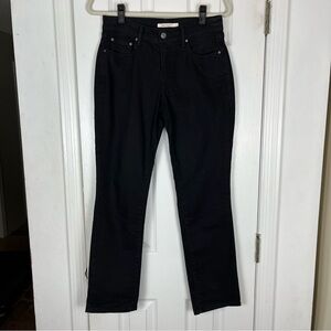 Levi’s Black Denim 505 Straight Jeans